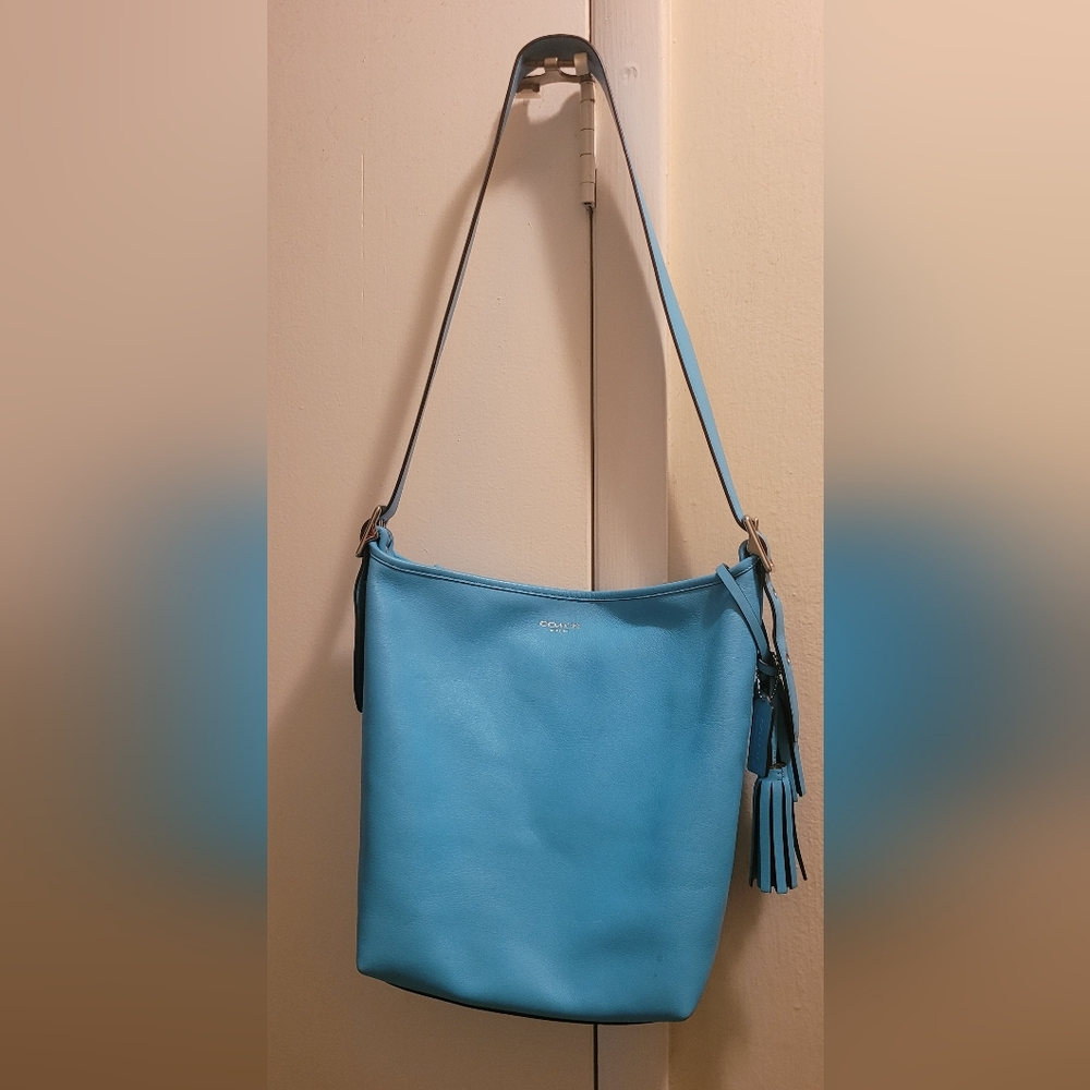 Coach Legacy Bag Shoulder or Crossbody Robin Egg Blue